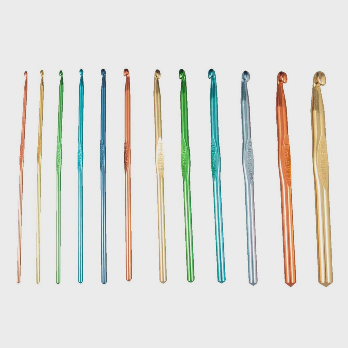 Set 6 CROCHET HOOK SET metal Crochet Hooks 1.3 mm 1.65 mm,2.75''mm