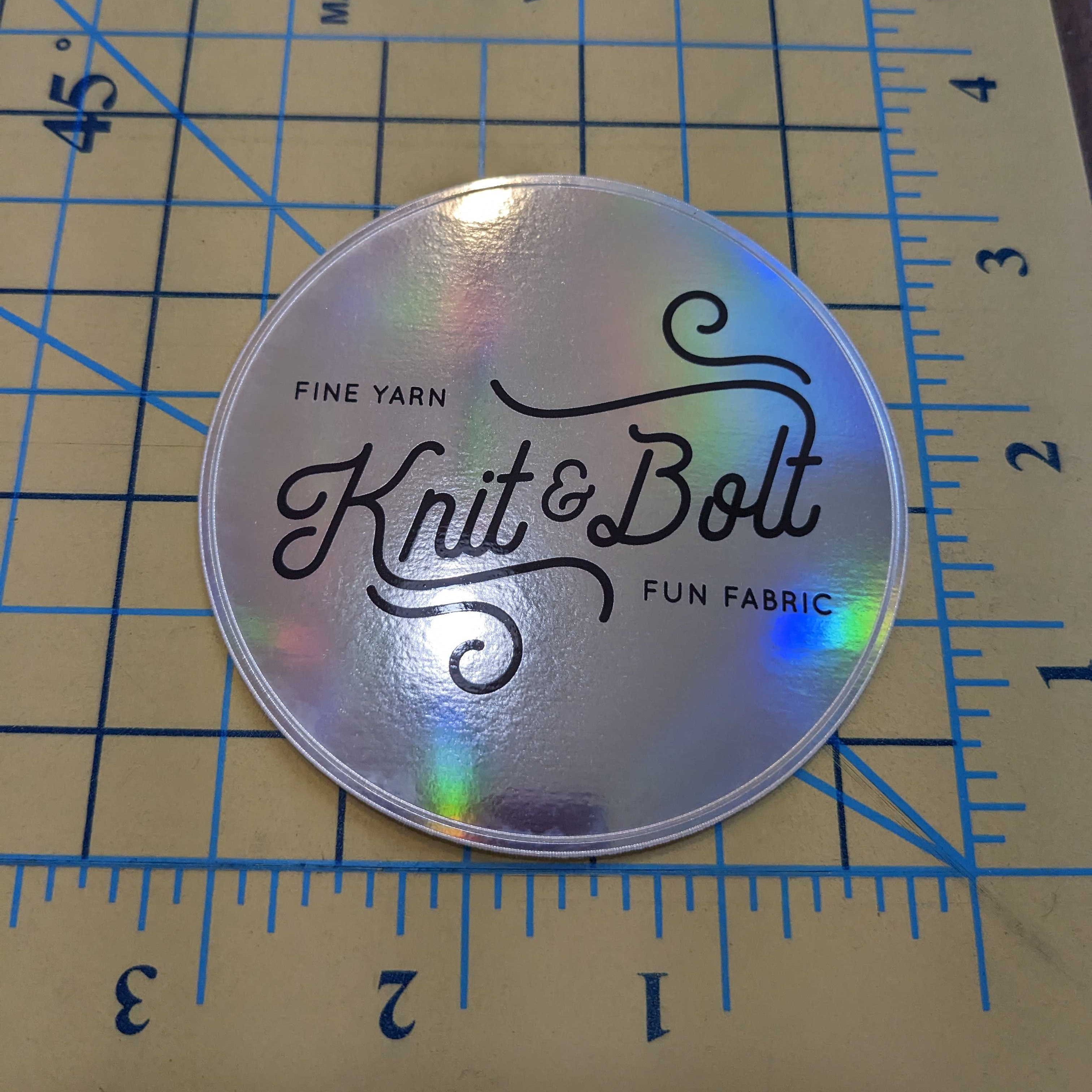 Knit & Bolt Logo Sticker Knit and Bolt